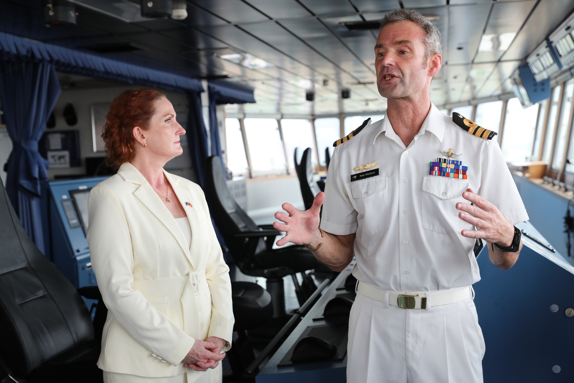 VIDEO: Thuỷ thủ tàu hải quân lớn nhất New Zealand nhảy điệu haka khi đến TP HCM- Ảnh 8.