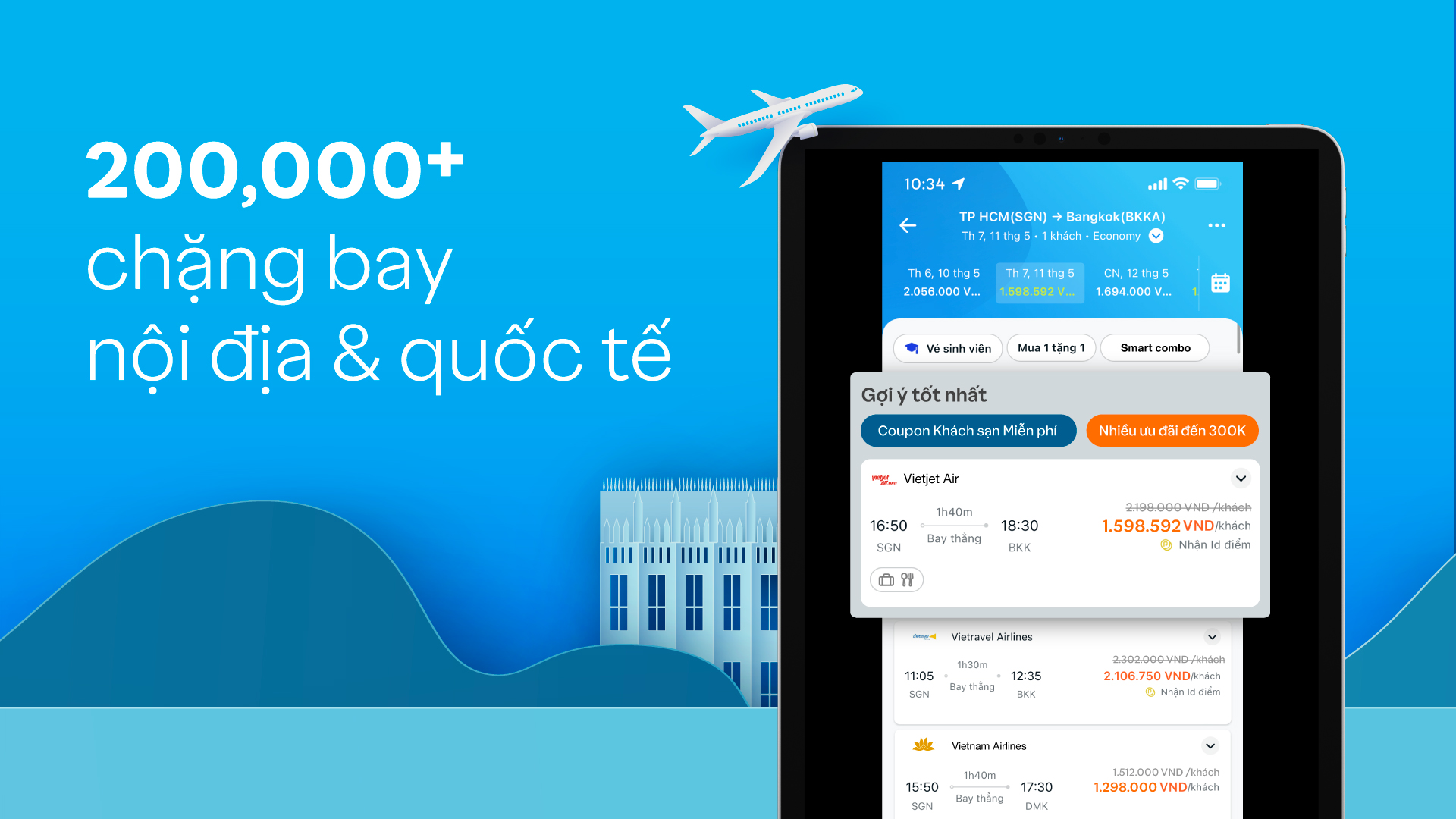 Săn vé máy bay mùng 1 Tết rẻ như ngày thường - Bí kíp chỉ có trên Traveloka- Ảnh 1. Săn vé máy bay mùng 1 Tết rẻ như ngày thường - Bí kíp chỉ có trên Traveloka- Ảnh 1.