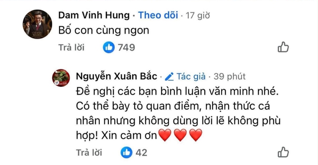 Đàm Vĩnh Hưng vội vàng sửa và xoá bình luận sau khi Cục trưởng Xuân Bắc nhắc nhở- Ảnh 3.