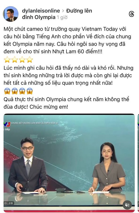 Đẳng cấp của Nhựt Lam khiến Tổng Giám đốc VTV phải gật gù vì quá giỏi- Ảnh 4. Đẳng cấp của Nhựt Lam khiến Tổng Giám đốc VTV phải gật gù vì quá giỏi- Ảnh 4.