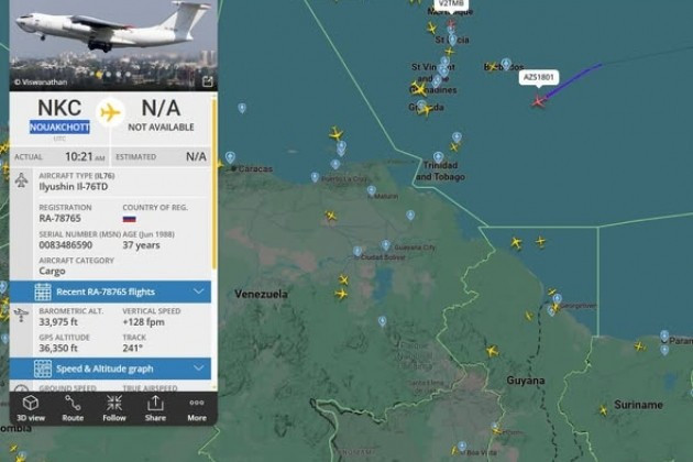 M&aacute;y bay Il-76 &acirc;m thầm chở vũ kh&iacute; tới Caracas?- Ảnh 2.