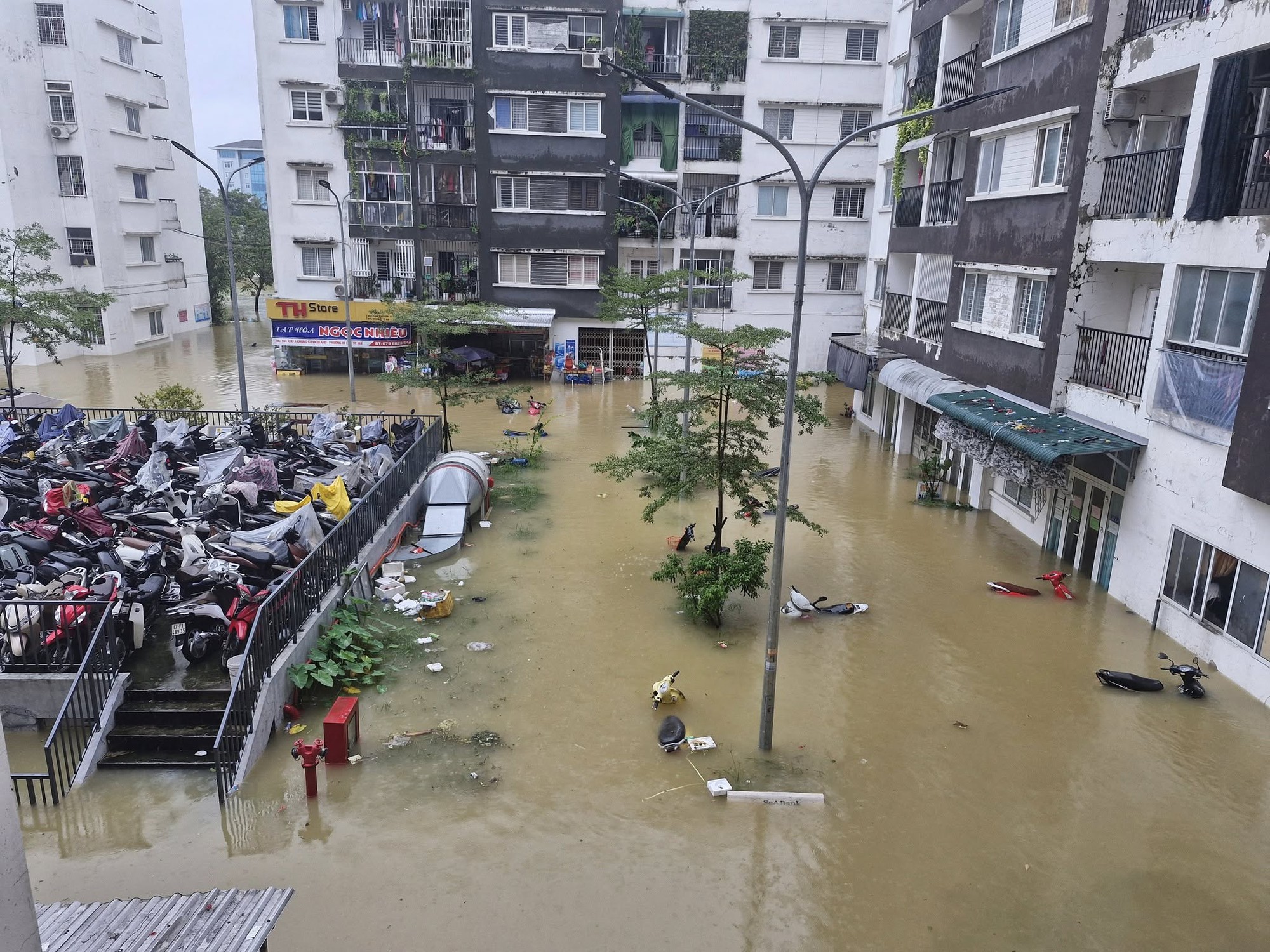 Xót xa cảnh xe máy bị nhấn chìm trong nước lũ ở Huế- Ảnh 5.