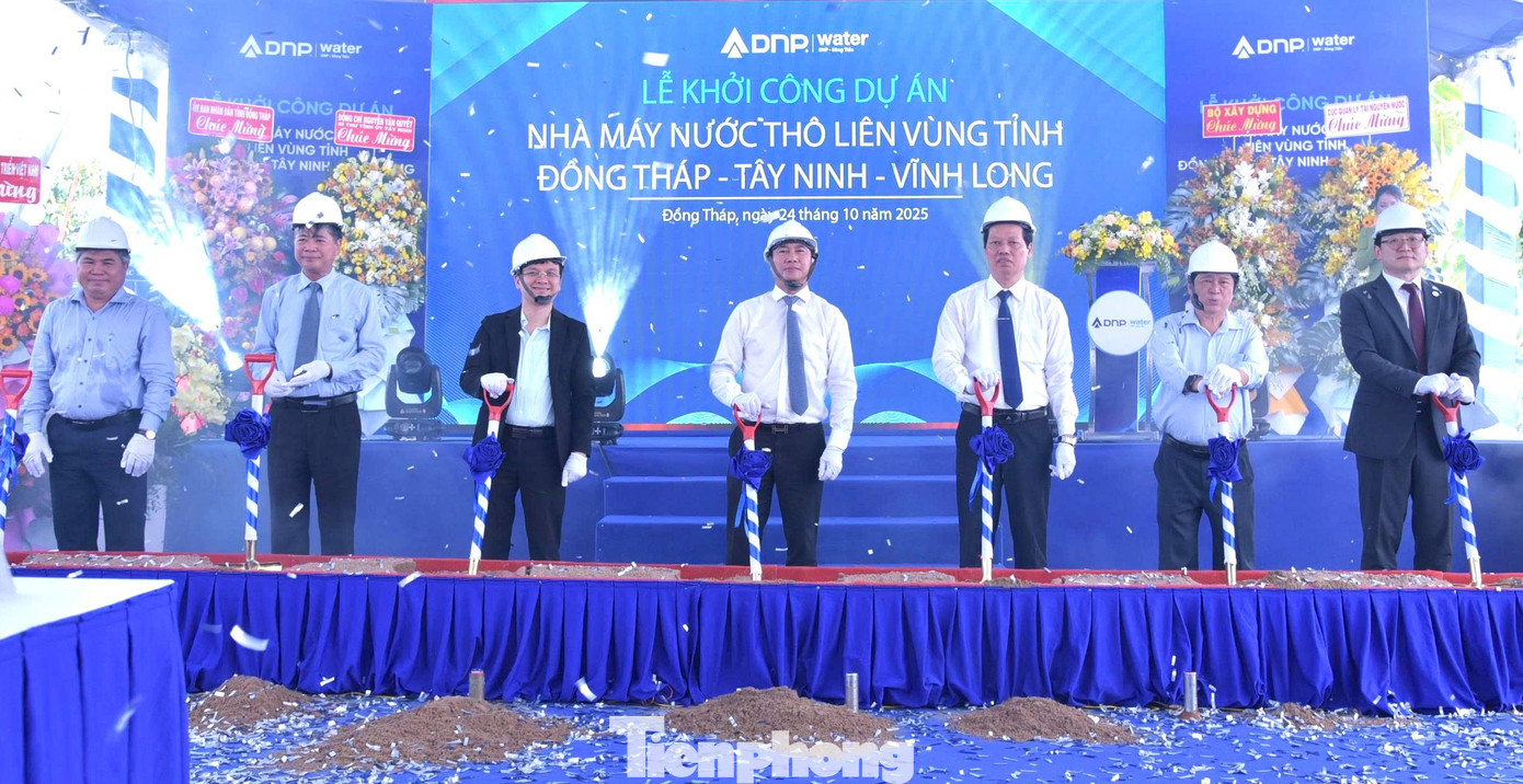 Khởi công dự án 1.800 tỷ đồng dẫn nước ngọt cho hơn 2 triệu dân ở miền Tây- Ảnh 1.
