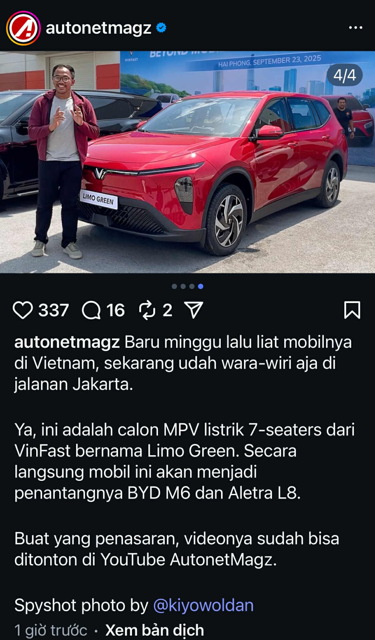 Bàn giao đến tay khách Việt chưa đầy 2 tháng, mẫu MPV điện đầu tiên của tỷ phú Phạm Nhật Vượng đã rục rịch xuất ngoại?- Ảnh 3.