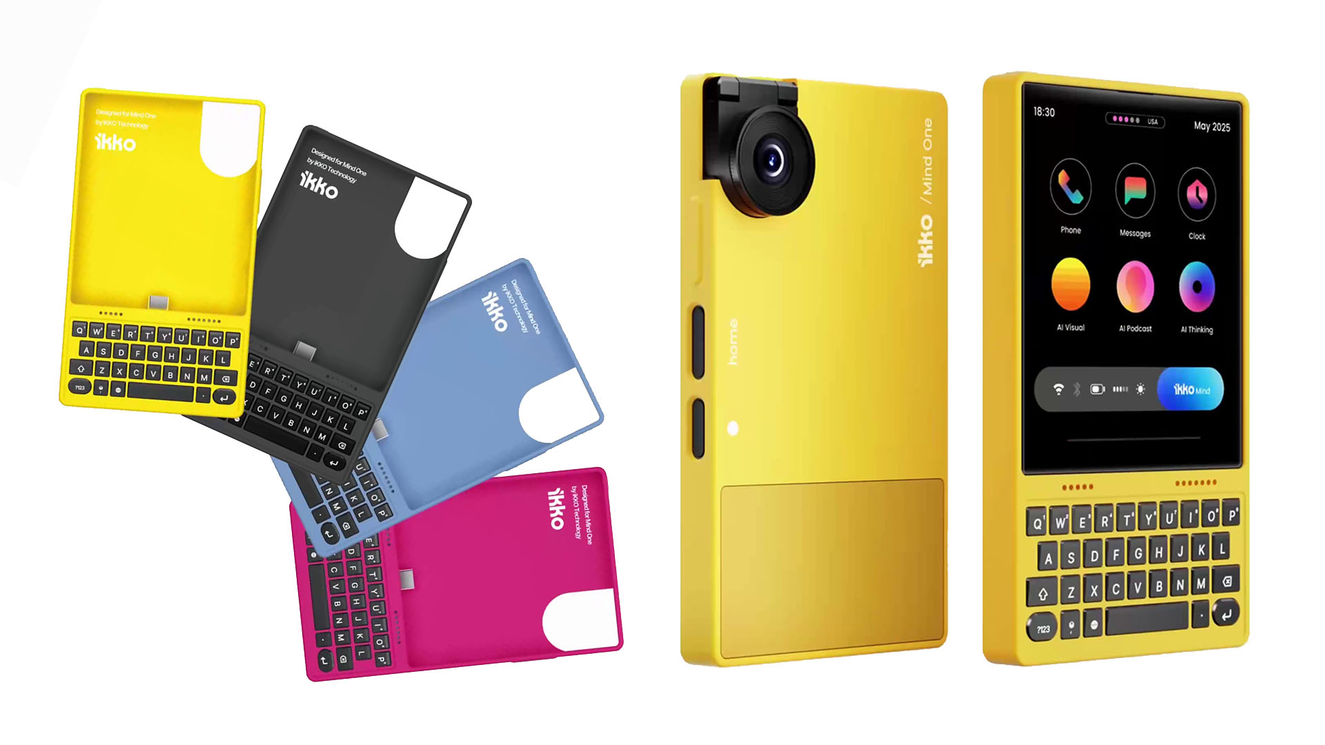 Điện Thoại Hình Vuông Này Có Camera Lật, Dùng Hệ Điều Hành Ai & Android, Lắp Thêm Case Bàn Phím Vào Trông Như Blackberry Sống Lại- Ảnh 1. Điện Thoại Hình Vuông Này Có Camera Lật, Dùng Hệ Điều Hành Ai & Android, Lắp Thêm Case Bàn Phím Vào Trông Như Blackberry Sống Lại- Ảnh 1.