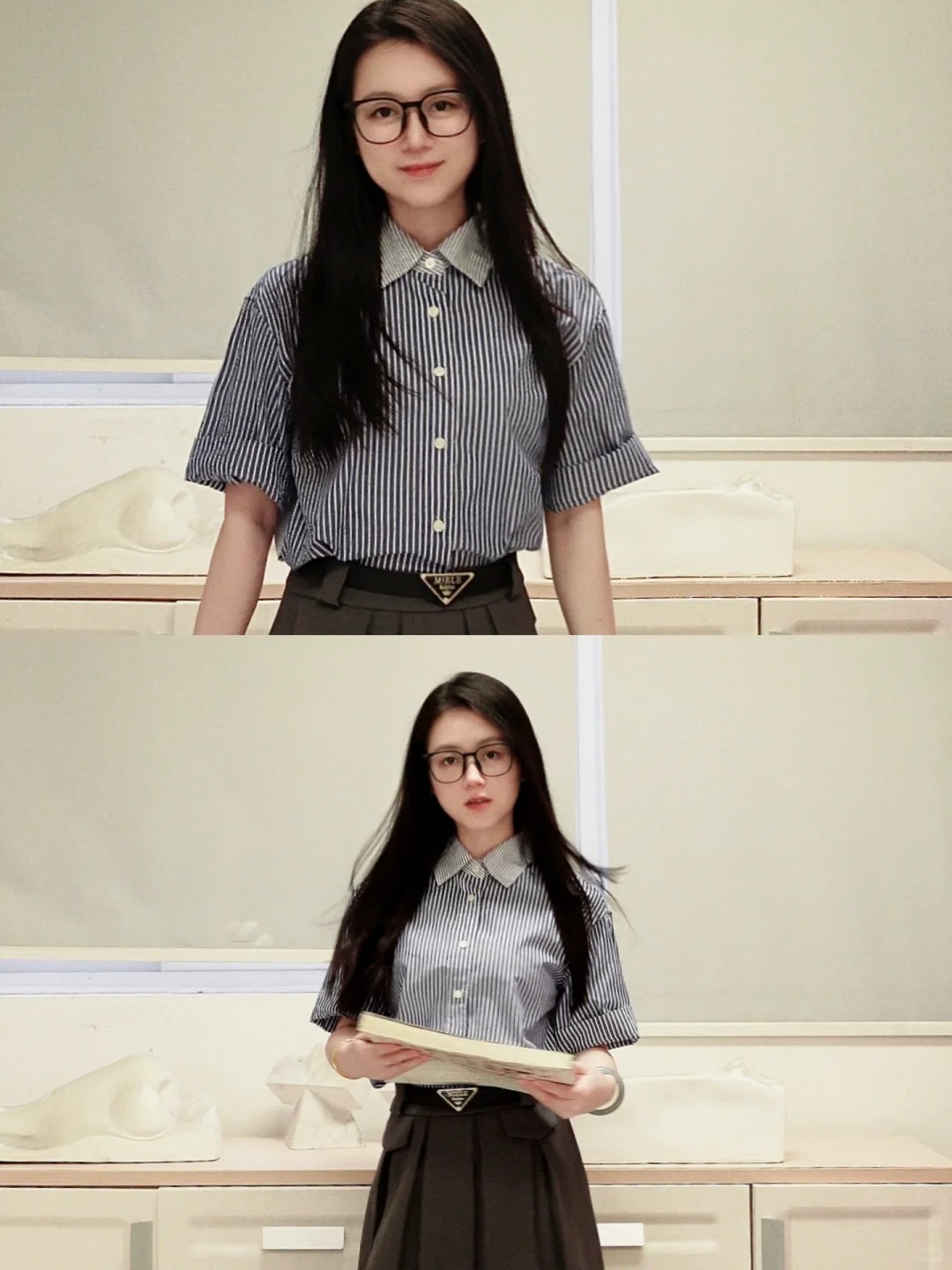 Cô giáo Mỹ thuật đang hot nhất TikTok: Mặt đã xinh, style đi dạy còn đỉnh hơn!- Ảnh 15.