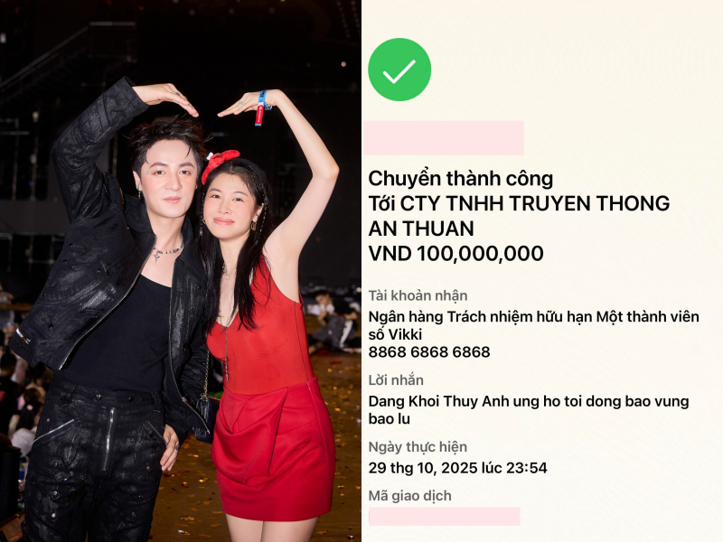 Hồ Ngọc Hà - Mỹ Tâm và dàn sao Việt giúp đỡ bà con vùng lũ, có 1 nội dung chuyển khoản rất đặc biệt- Ảnh 8. Hồ Ngọc Hà - Mỹ Tâm và dàn sao Việt giúp đỡ bà con vùng lũ, có 1 nội dung chuyển khoản rất đặc biệt- Ảnh 8.