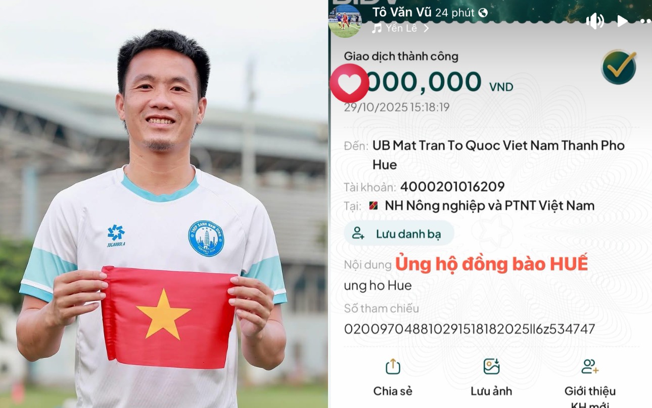 Ấm lòng tình đồng bào: Quang Hải, Duy Mạnh và dàn cầu thủ Việt ủng hộ bà con vùng lũ- Ảnh 3. Ấm lòng tình đồng bào: Quang Hải, Duy Mạnh và dàn cầu thủ Việt ủng hộ bà con vùng lũ- Ảnh 3.