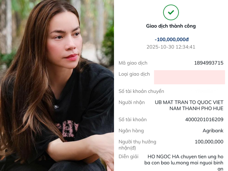 Hồ Ngọc Hà - Mỹ Tâm và dàn sao Việt giúp đỡ bà con vùng lũ, có 1 nội dung chuyển khoản rất đặc biệt- Ảnh 2. Hồ Ngọc Hà - Mỹ Tâm và dàn sao Việt giúp đỡ bà con vùng lũ, có 1 nội dung chuyển khoản rất đặc biệt- Ảnh 2.