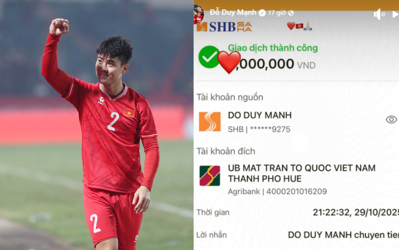 Ấm lòng tình đồng bào: Quang Hải, Duy Mạnh và dàn cầu thủ Việt ủng hộ bà con vùng lũ- Ảnh 2. Ấm lòng tình đồng bào: Quang Hải, Duy Mạnh và dàn cầu thủ Việt ủng hộ bà con vùng lũ- Ảnh 2.