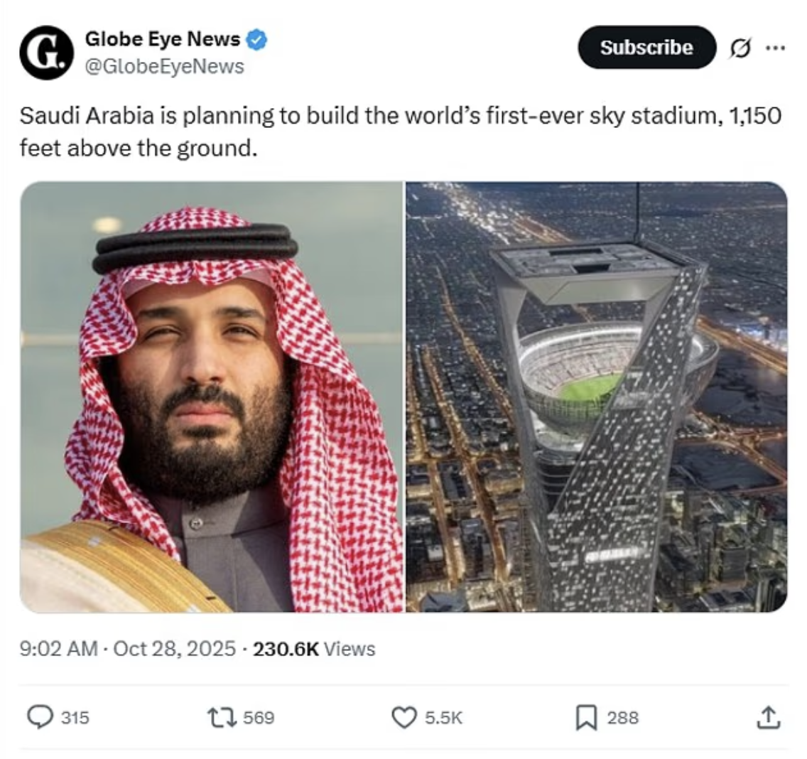 Sản phẩm AI "sân vận động World Cup trên không" gây ngỡ ngàng cả thế giới- Ảnh 3. Sản phẩm AI "sân vận động World Cup trên không" gây ngỡ ngàng cả thế giới- Ảnh 3.