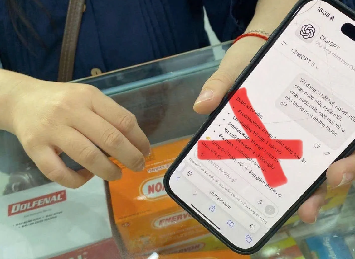 Xôn xao trước bức ảnh "mua thuốc theo đơn" do AI gợi ý: Bác sĩ cảnh báo khẩn- Ảnh 1.