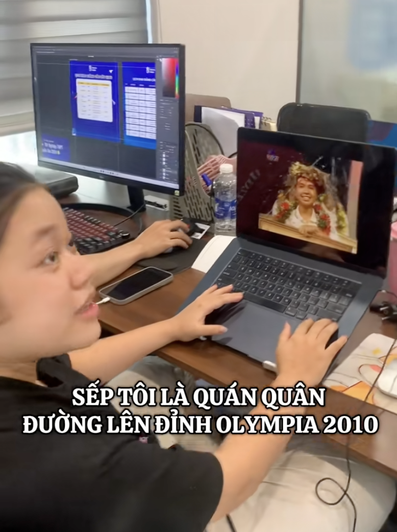 Phản ứng sốc của cô gái khi biết sếp mình chính là... Quán quân Olympia: Quả này đố dám cãi!- Ảnh 1.