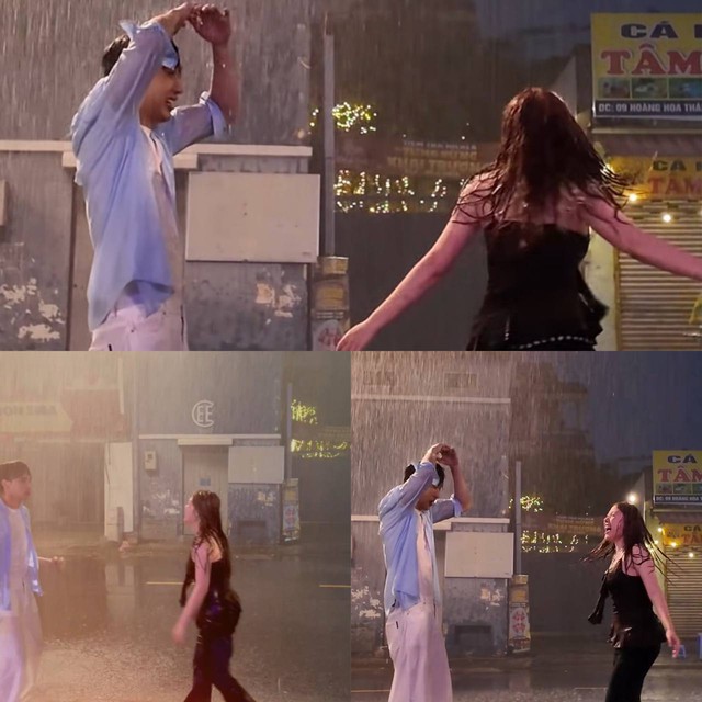 Tóm dính cặp đôi Vbiz công khai ôm ấp dưới mưa, đẹp đôi thế này ngôn tình chưa chắc viết nổi- Ảnh 1. Tóm dính cặp đôi Vbiz công khai ôm ấp dưới mưa, đẹp đôi thế này ngôn tình chưa chắc viết nổi- Ảnh 1.