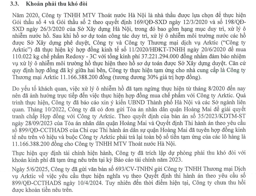 Công ty Thoát nước Hà Nội: Doanh thu nửa đầu năm gần 450 tỷ, lợi nhuận tăng 14%- Ảnh 6.