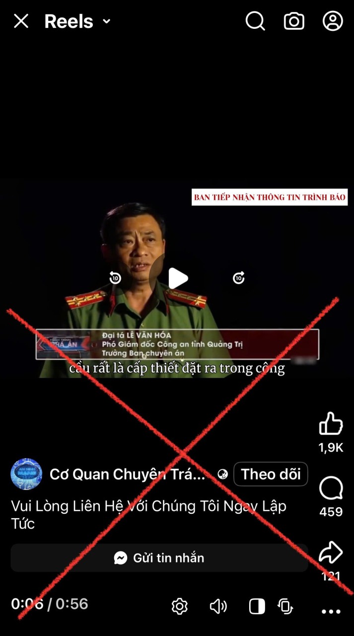 Cảnh báo nóng về trang Fanpage tự xưng là cơ quan của Bộ Công an- Ảnh 1.