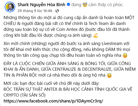 To&agrave;n cảnh vụ l&ugrave;m x&ugrave;m li&ecirc;n quan dự &aacute;n tiền số AntEx của Shark B&igrave;nh: Bắt đầu từ đ&acirc;u, ai l&agrave; nạn nh&acirc;n?- Ảnh 3.
