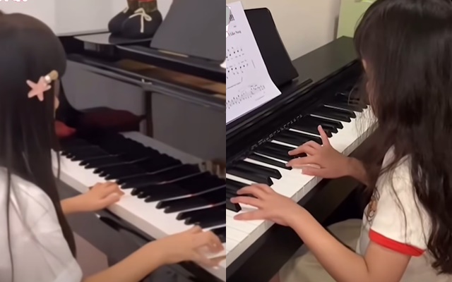 Con gái Trường Giang 6 tuổi được học đủ thứ chuẩn "cầm kỳ thi họa"- Ảnh 2. Con gái Trường Giang 6 tuổi được học đủ thứ chuẩn "cầm kỳ thi họa"- Ảnh 2.