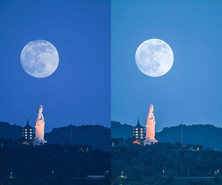 Dân mạng đồng loạt khoe ảnh siêu trăng đẹp mê hồn trong đêm Trung thu 2025- Ảnh 1.