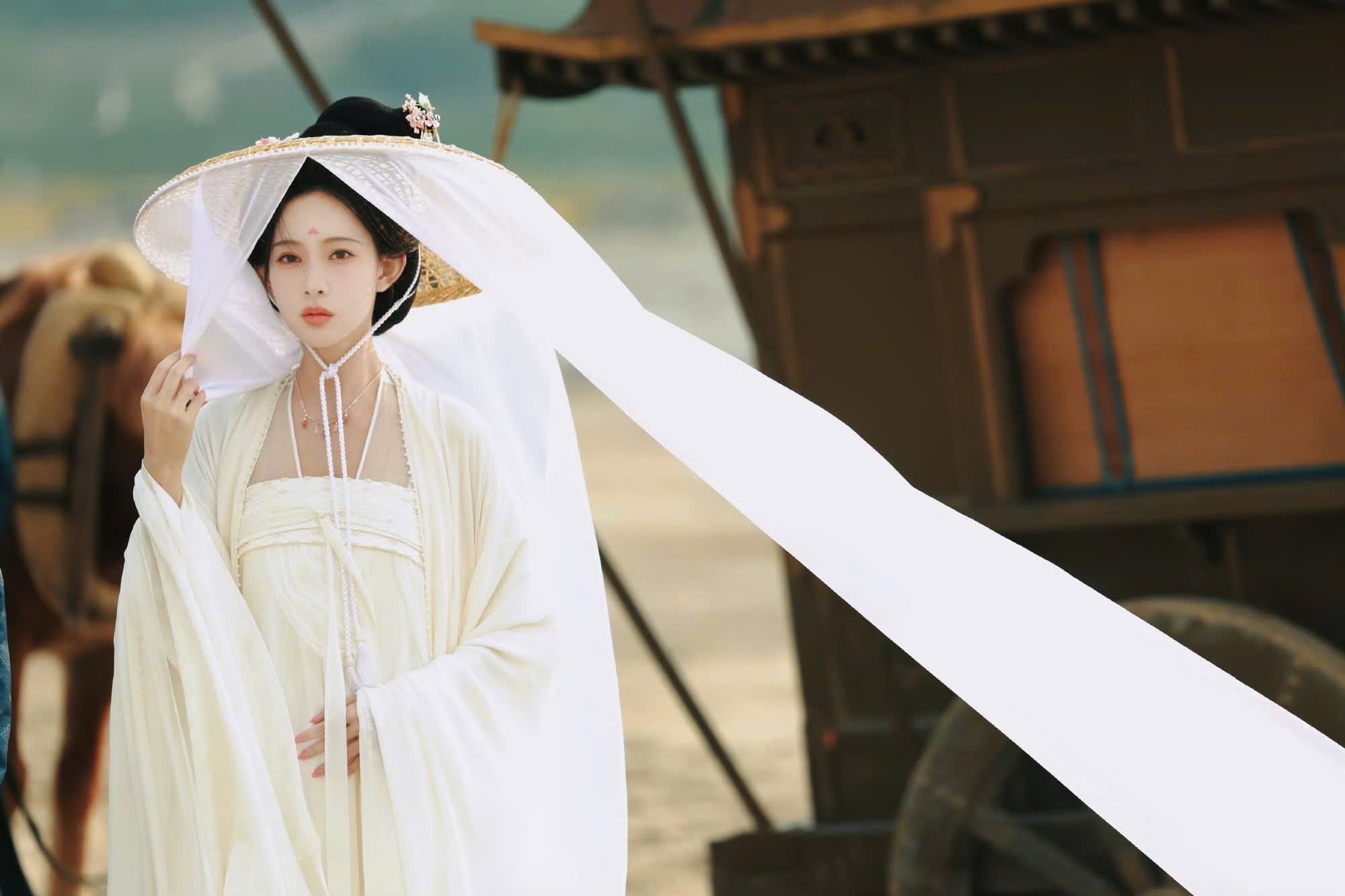 Nơi nào có mỹ nhân này nơi đó là thắng cảnh nhân gian: Nhan sắc như bước ra từ tranh cổ, đến cả gió cũng nâng niu