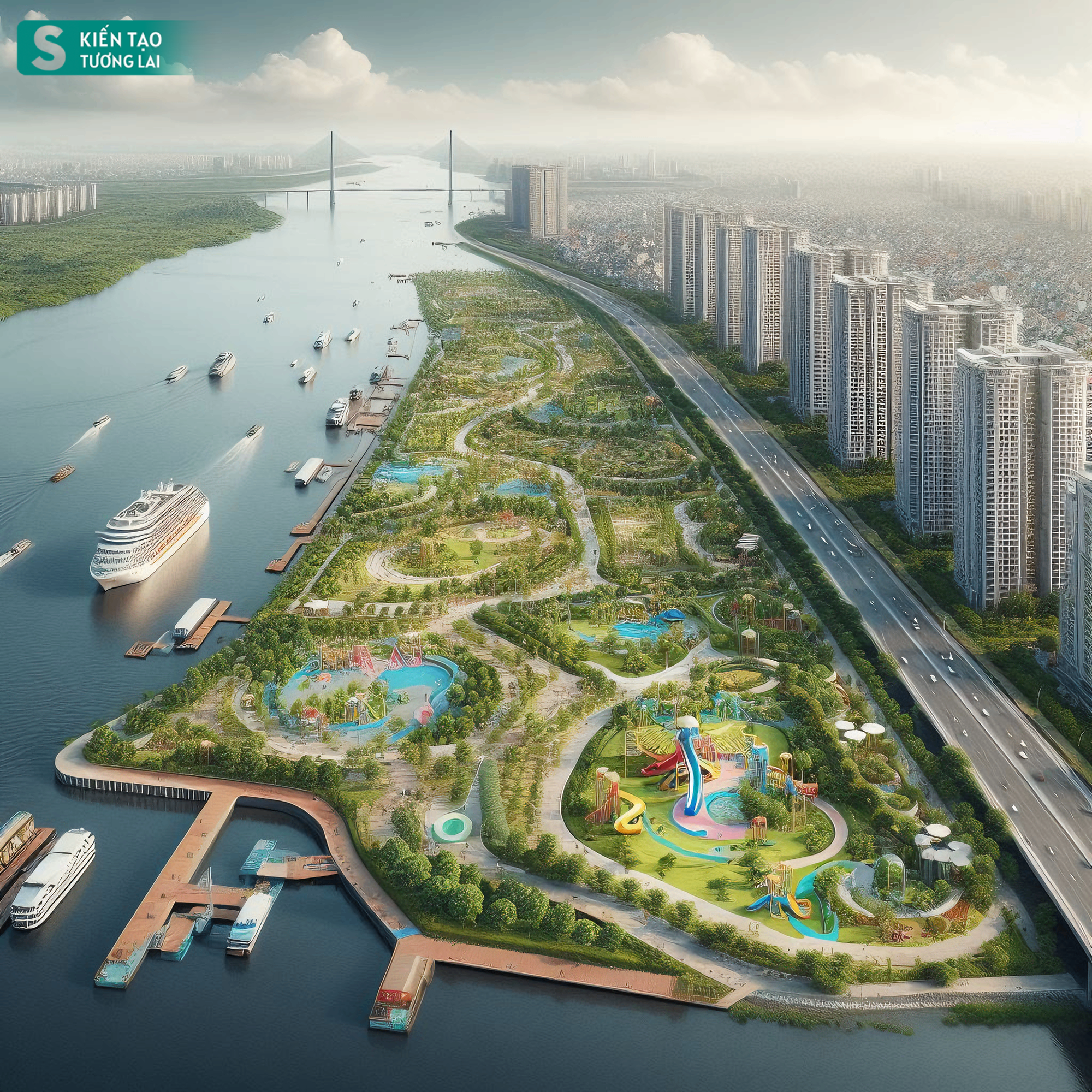 Choáng ngợp cảnh siêu dự án 7.800 ha, giá 300.000 tỷ đồng thành hiện thực, 'kỳ tích sông Hồng" ở rất gần- Ảnh 14.