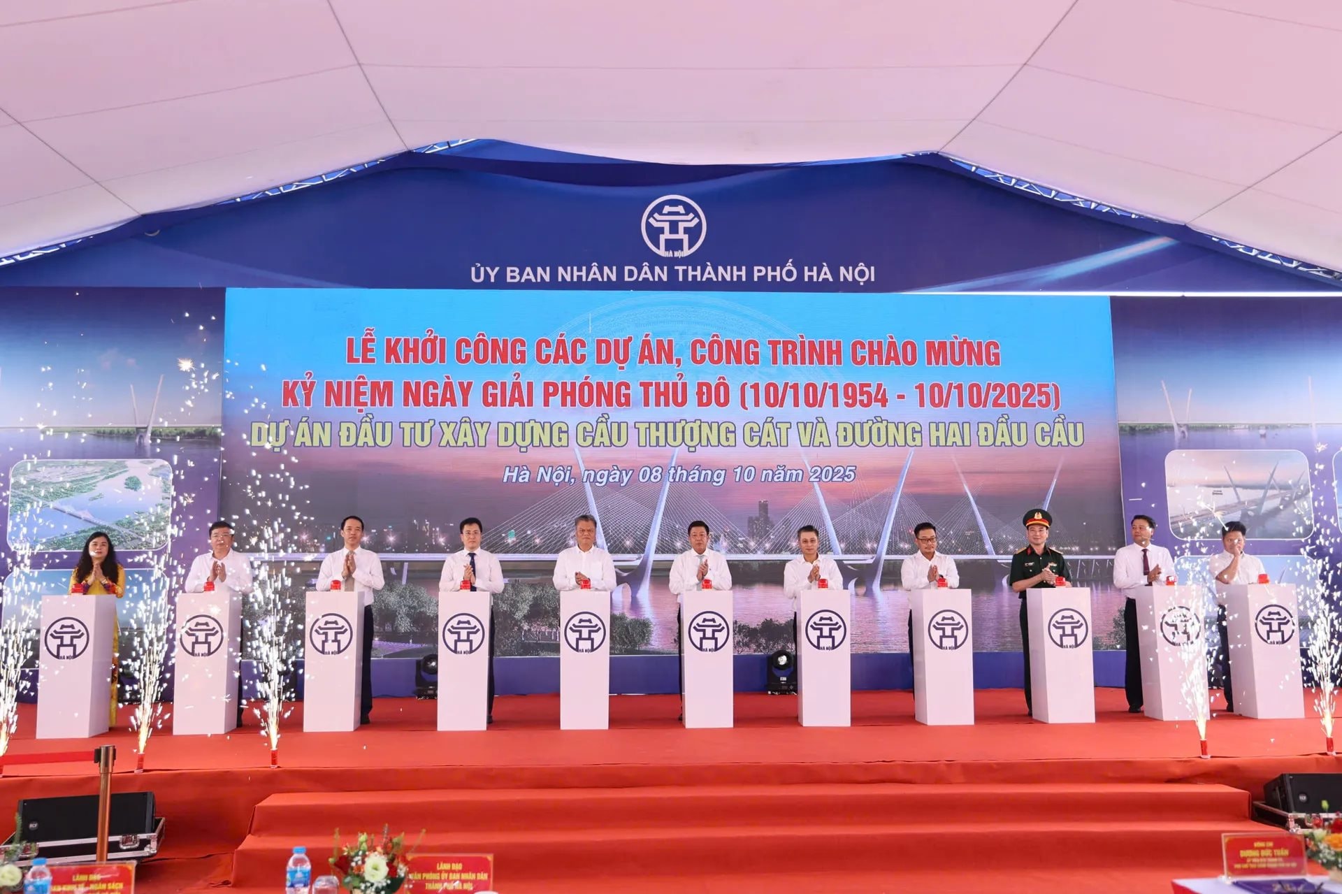 Chính thức: Hà Nội khởi công cây cầu hơn 7.300 tỷ bắc qua sông Hồng, dự kiến hoàn thành năm 2027- Ảnh 1.