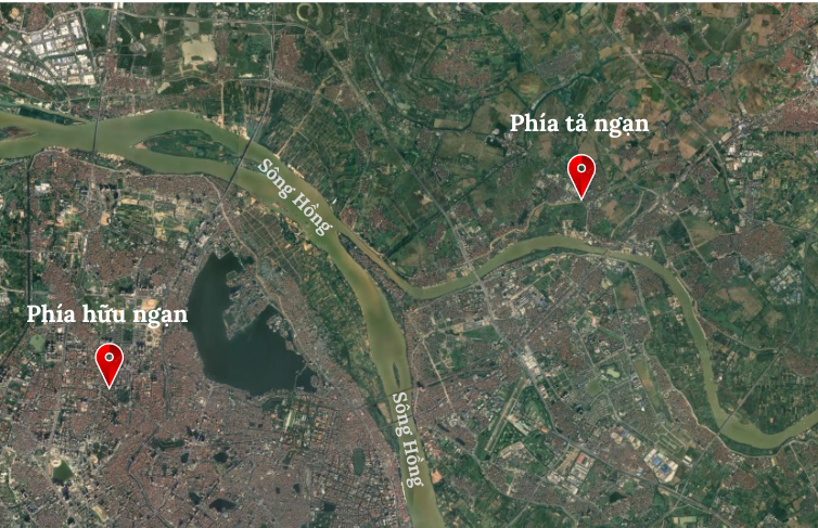 Toàn cảnh hai bên bờ sông Hồng trước khi siêu dự án Đại lộ 300.000 tỷ đồng vẽ nên kỳ tích- Ảnh 1. Toàn cảnh hai bên bờ sông Hồng trước khi siêu dự án Đại lộ 300.000 tỷ đồng vẽ nên kỳ tích- Ảnh 1.