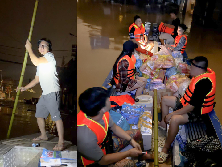 Cứu hộ liều mình cứu bé 2 tháng tuổi trong dòng nước lũ cuồn cuộn ở Thái Nguyên- Ảnh 2. Cứu hộ liều mình cứu bé 2 tháng tuổi trong dòng nước lũ cuồn cuộn ở Thái Nguyên- Ảnh 2.