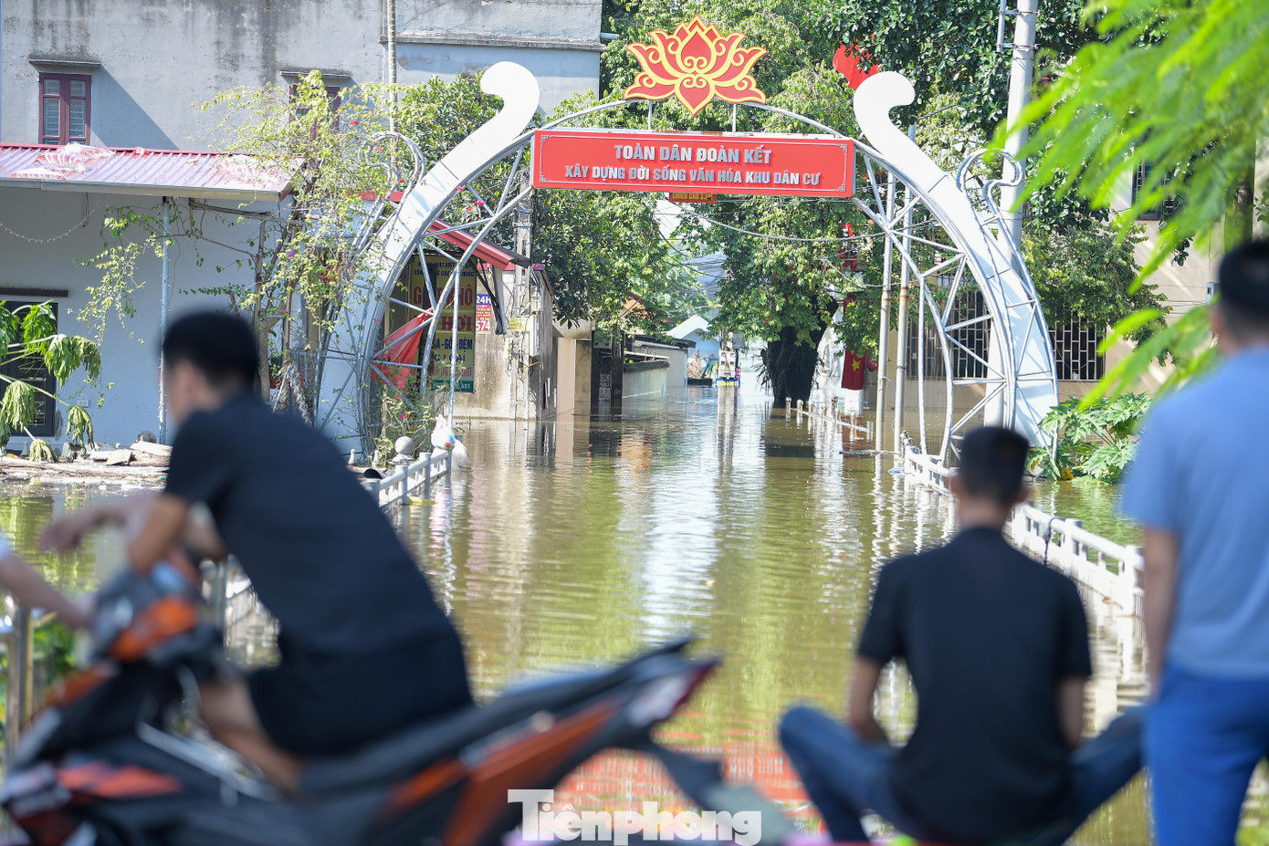 Biệt thự chìm trong biển nước, làng Quả Cảm thành "ốc đảo" giữa Bắc Ninh- Ảnh 11.