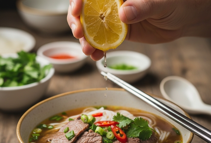 Điều Gì Xảy Ra Khi Vắt Chanh Vào Phở Bò?- Ảnh 1. Điều Gì Xảy Ra Khi Vắt Chanh Vào Phở Bò?- Ảnh 1.
