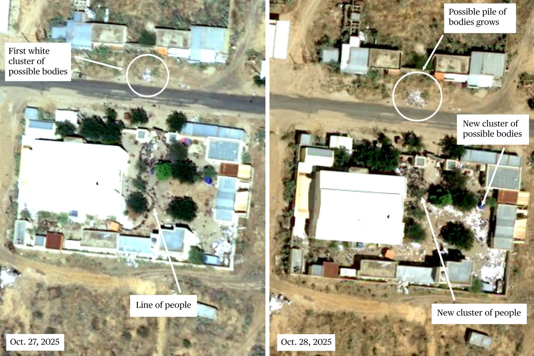 Bãi cát đỏ màu máu: Không ảnh hé lộ tình trạng kinh hoàng diễn ra ở Sudan- Ảnh 1. Bãi cát đỏ màu máu: Không ảnh hé lộ tình trạng kinh hoàng diễn ra ở Sudan- Ảnh 1.