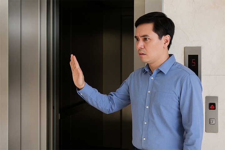 Dấu hiệu thang máy có sự cố, bạn không nên bước vào kẻo nguy hiểm- Ảnh 1.