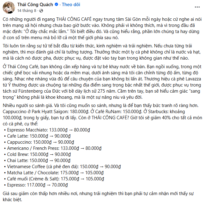 T&igrave;nh trạng kh&ocirc;ng ngờ của qu&aacute;n c&agrave; ph&ecirc; Th&aacute;i C&ocirc;ng- Ảnh 6.