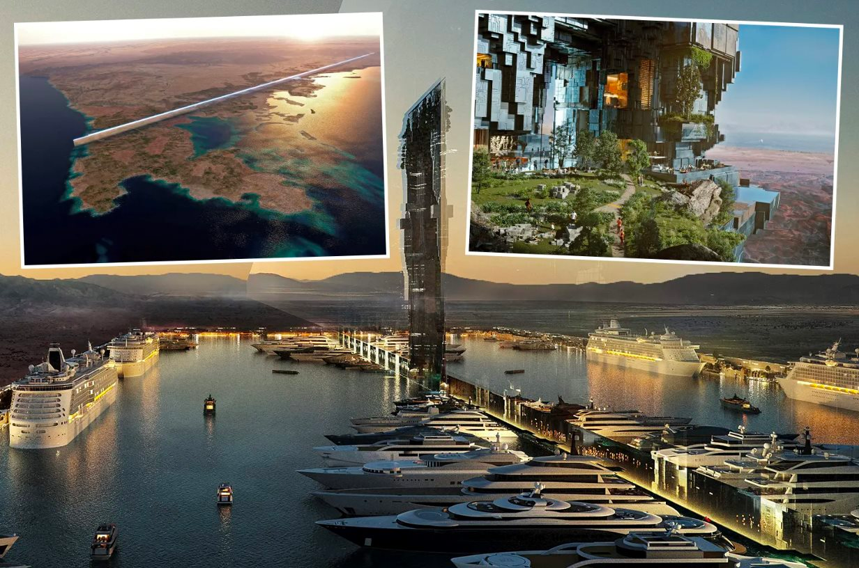 Từng hùng hồn tuyên bố sẽ xây nhà chọc trời nằm ngang cao 500 mét, dài 160 km, một quốc gia nay đã 'vỡ mộng': Thừa nhận chỉ xây được vài km, đang chịu áp lực nợ chồng chất- Ảnh 1.