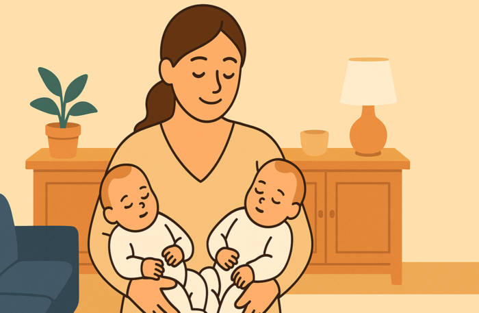 Cặp sinh đôi nhưng khác bố: Chuyện tưởng đùa mà lại có thật!- Ảnh 1.