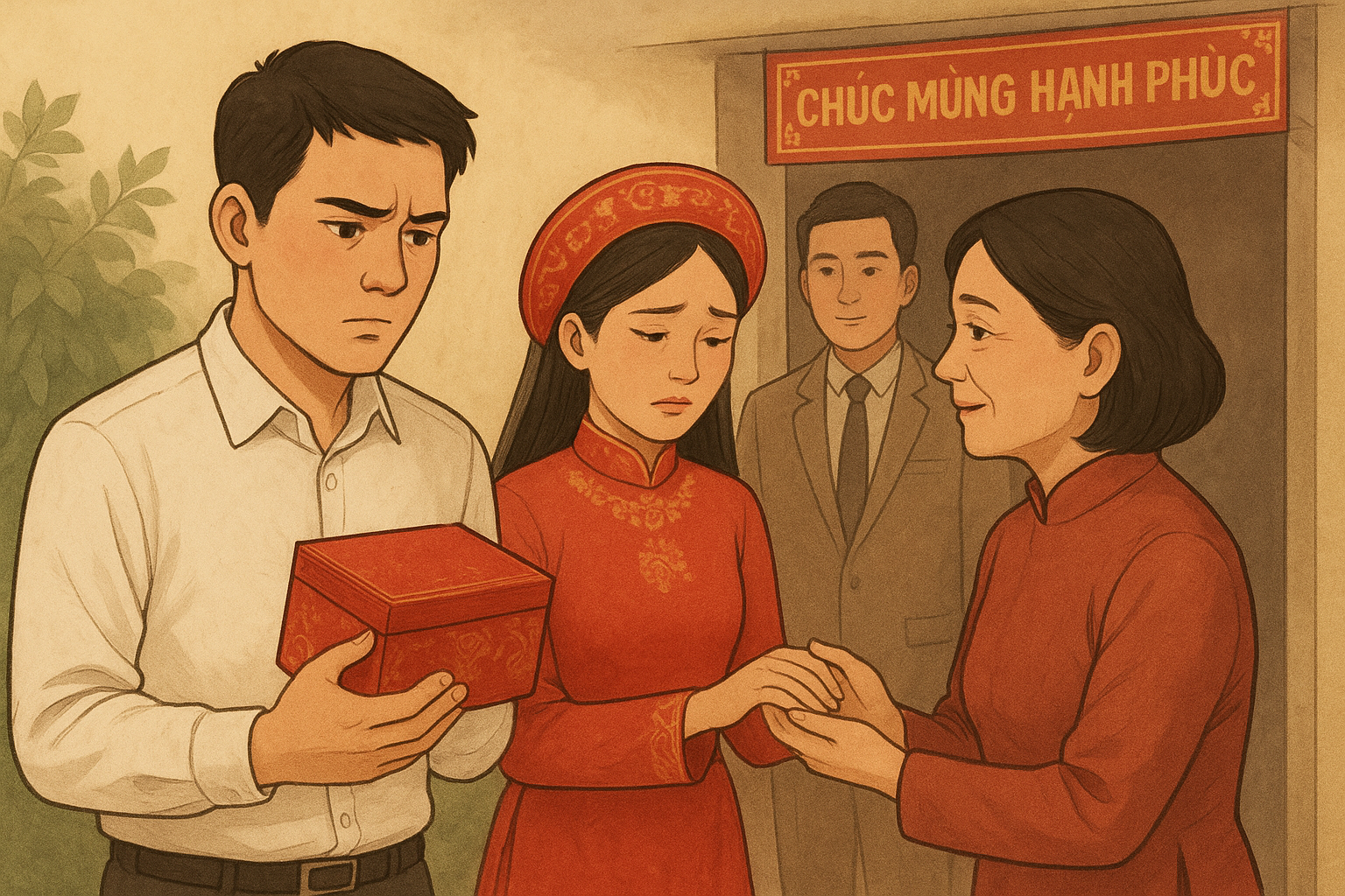 Nh&agrave; trai cất trong hộp đỏ 30 triệu để đi hỏi cưới, c&acirc;u n&oacute;i bất ngờ của nh&agrave; g&aacute;i, c&ocirc; d&acirc;u bật kh&oacute;c nức nở- Ảnh 1.