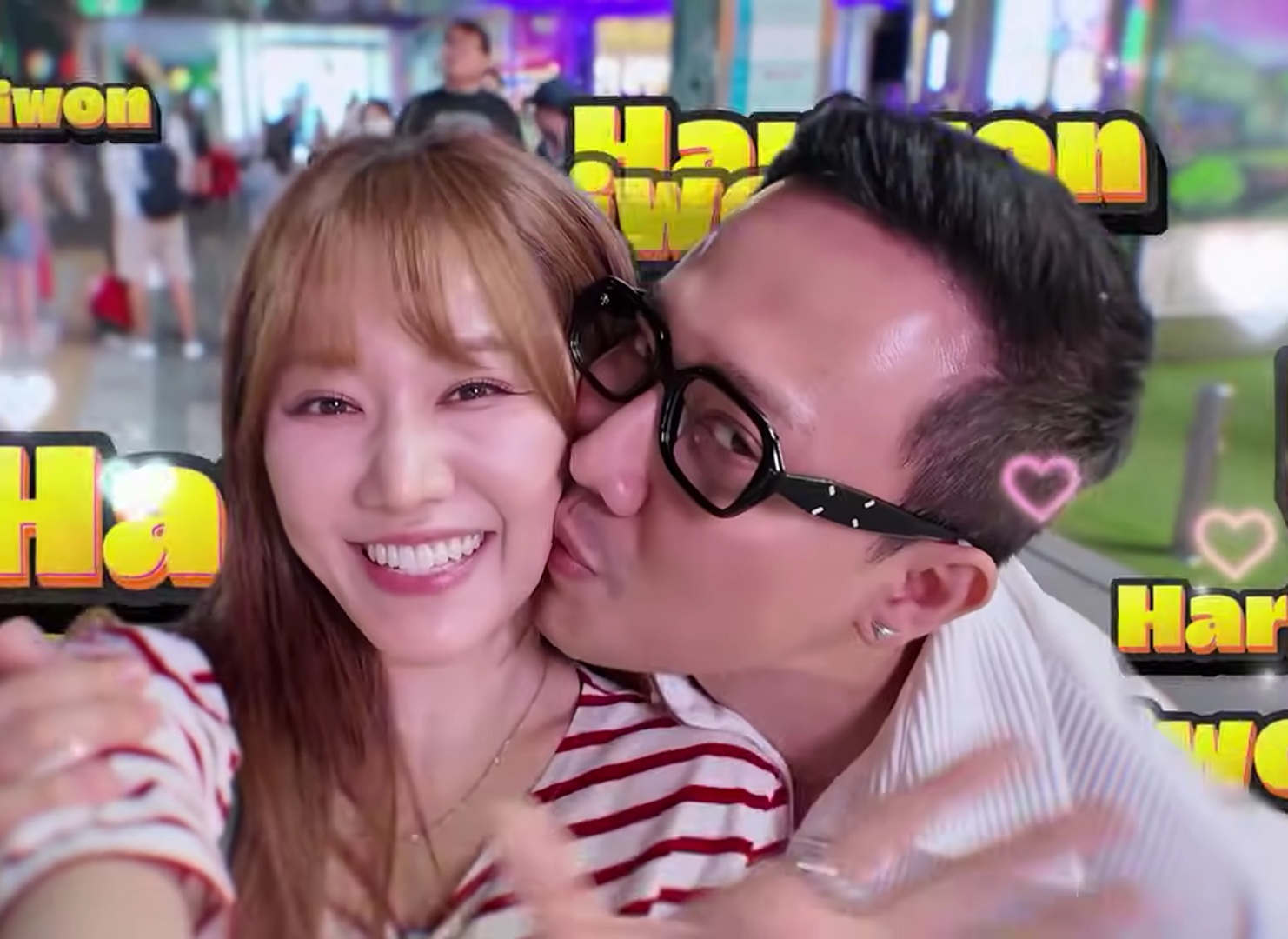 Trấn Thành liên tục hôn má Hari Won ở Hàn Quốc- Ảnh 1.