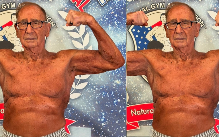 Bí quyết trường thọ của VĐV thể hình lớn tuổi nhất thế giới vô địch ở tuổi 100!- Ảnh 1.