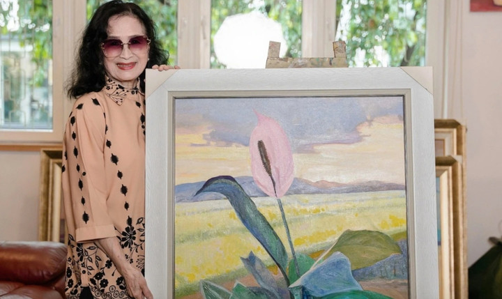 Cô giáo Thu của 'Em bé Hà Nội': An yên tuổi xế chiều, tìm niềm vui bên hội hoạ- Ảnh 4.