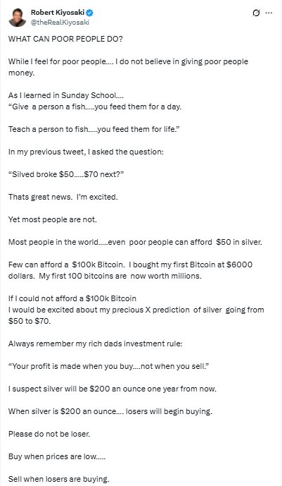 Tác giả ‘Cha giàu, Cha nghèo’ cảnh báo: Tôi sở hữu mỏ bạc và biết nguồn cung đang khan hiếm, giá có thể tăng lên 200 USD/ounce - Ảnh 2.