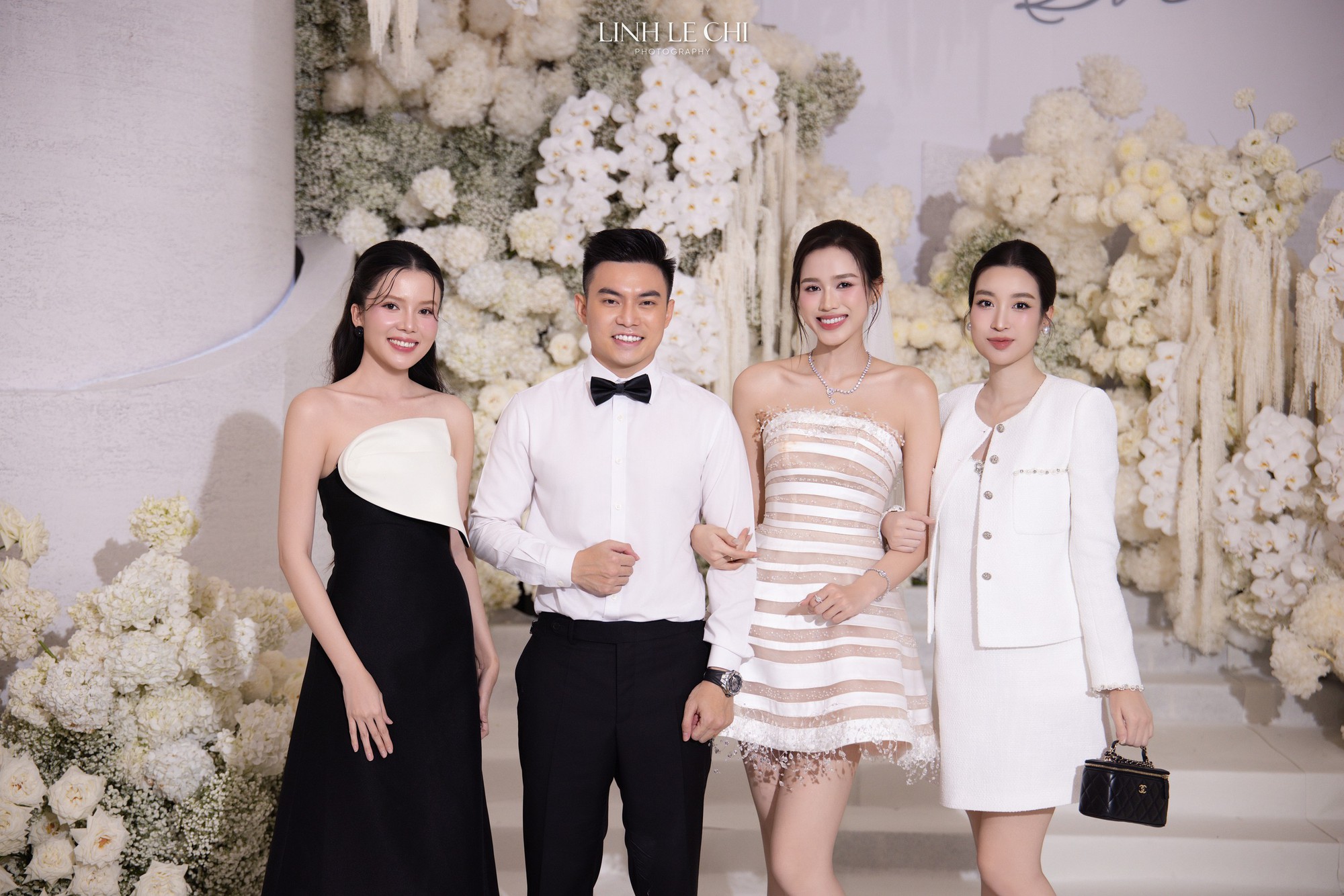 Đỗ Mỹ Linh lộ vòng hai lùm lùm khi dự sinh nhật bố chồng hào môn, nghi vấn đang mang thai lần 2- Ảnh 3.