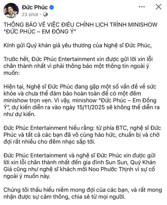 Đức Phúc xin lỗi- Ảnh 1. Đức Phúc xin lỗi- Ảnh 1.