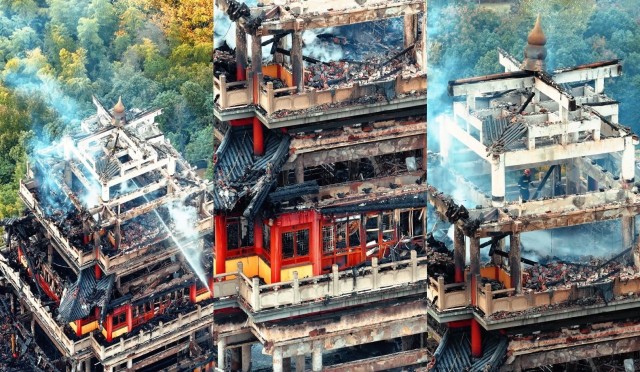 Cháy chùa ở Trung Quốc: Người dân cách nhiều km kể khoảnh khắc phát hiện lửa, xác định nguyên nhân ban đầu- Ảnh 5. Cháy chùa ở Trung Quốc: Người dân cách nhiều km kể khoảnh khắc phát hiện lửa, xác định nguyên nhân ban đầu- Ảnh 5.