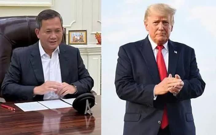 Báo Khmer Times ngày 15/11 đưa tin, Tổng thống Trump cam kết sẽ giúp ngăn chặn các cuộc đụng độ mới dọc biên giới Campuchia - Thái Lan (Ảnh: Khmer Times)