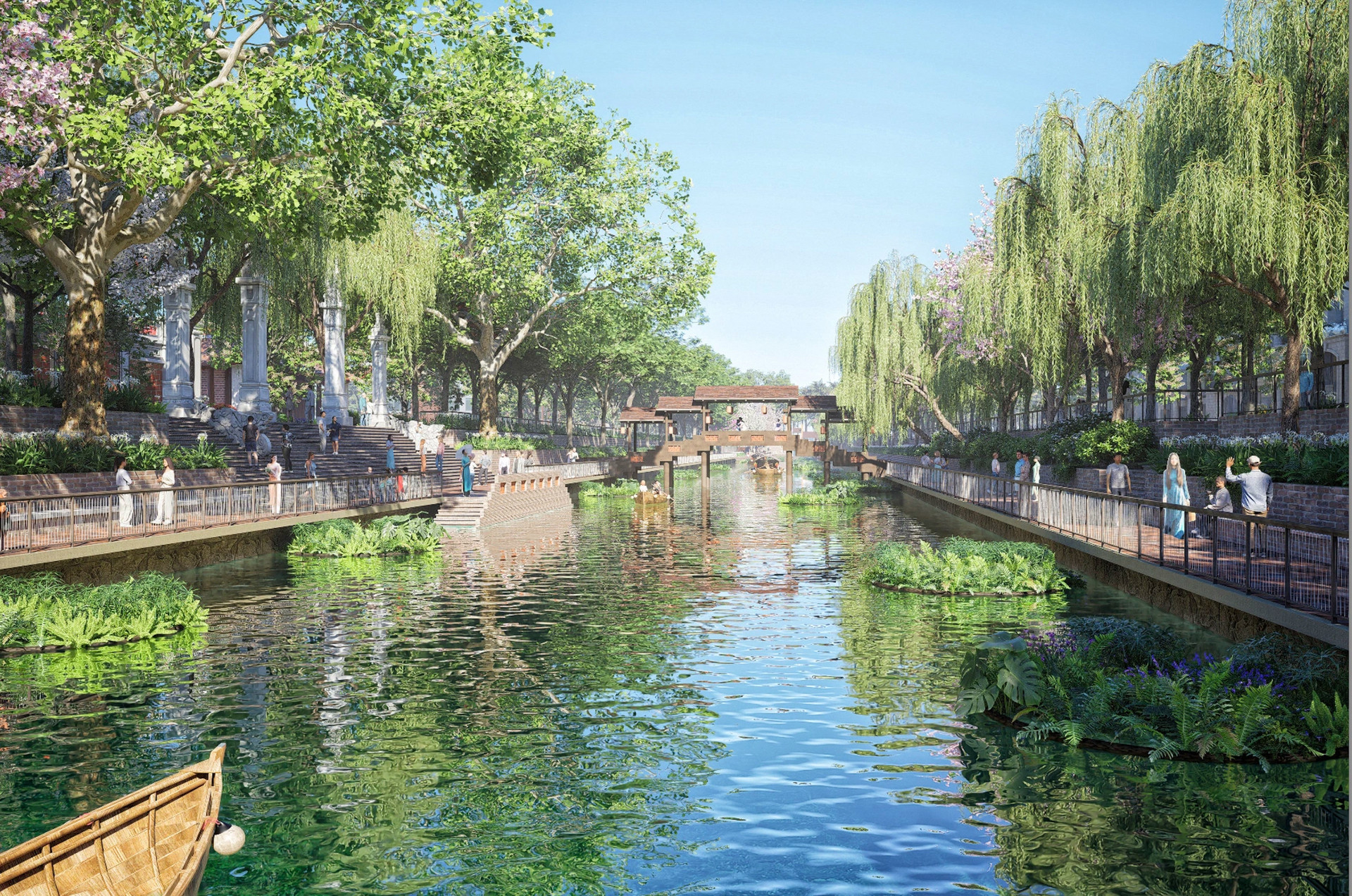 S&ocirc;ng T&ocirc; Lịch nh&igrave;n từ tr&ecirc;n cao trước khi 'lột x&aacute;c' th&agrave;nh c&ocirc;ng vi&ecirc;n xanh- Ảnh 4.