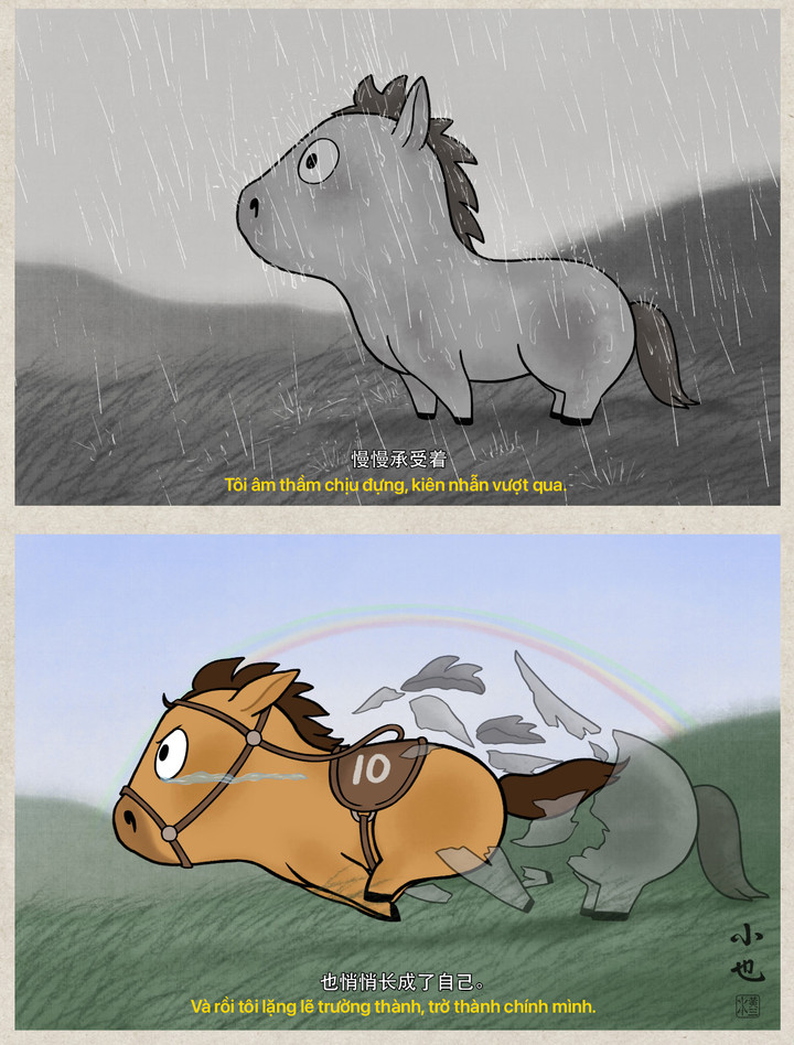 Dân mạng 'phát cuồng' với chú ngựa vừa khóc vừa 'chạy KPI, vượt ngàn chông gai'- Ảnh 2.