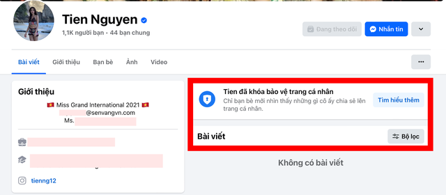 Các kênh mạng xã hội của Thùy Tiên biến mất- Ảnh 1.