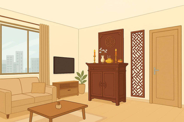 Ở chung cư đặt bàn thờ ở đâu hợp lý nhất?- Ảnh 1.