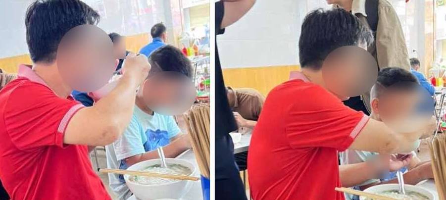 Bức ảnh 2 cha con trong quán ăn ở Hà Nội gây tranh luận gắt: Người đăng không sai, nhưng tại sao vẫn bị “ném đá” ngược?- Ảnh 1.