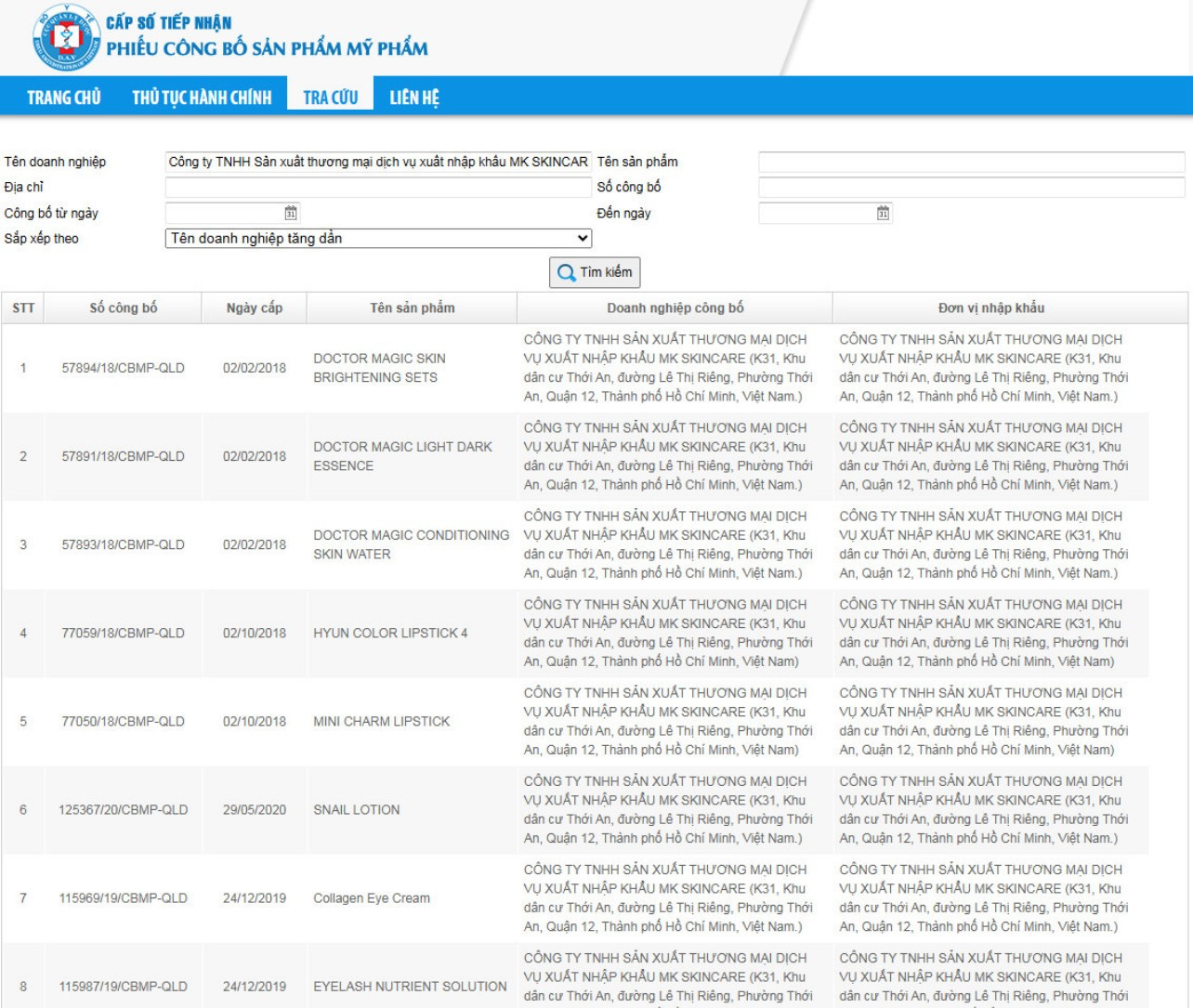 Loạt sản phẩm của Mailisa biến mất khỏi hệ thống tra cứu của Bộ Y tế- Ảnh 1.